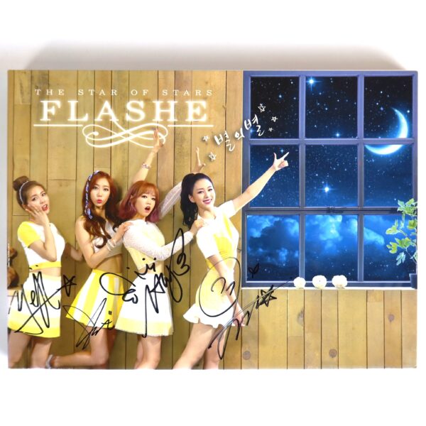Flashe - The Star Of Stars Signed Autographed CD Single Album Promo 2015 K-Pop