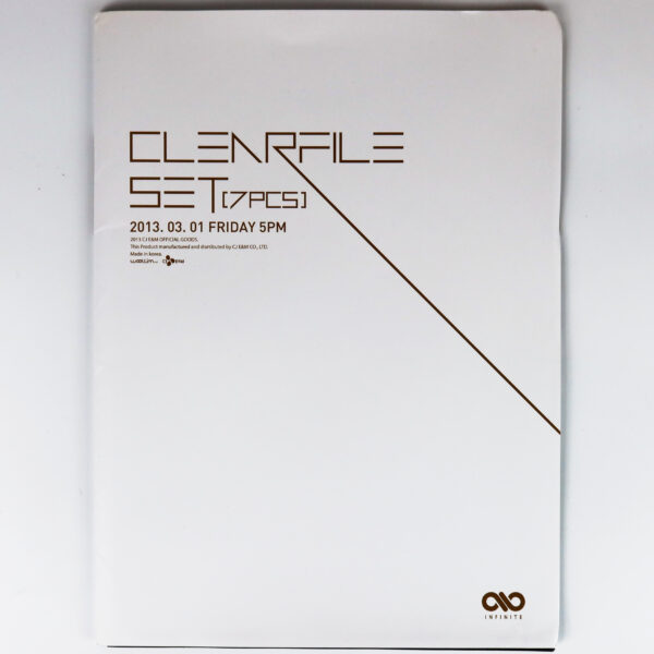 IMG_1072 Infinite Clear File Set 7 Pcs Concert Goods 2013.03.01 K-Pop