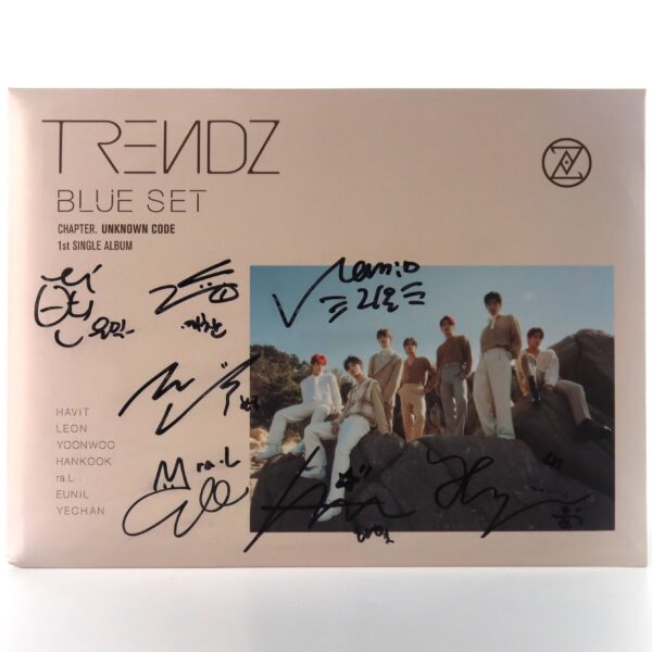 Trendz - Blue Set Chapter Unknown Code Signed Single Album CD Promo K-pop 2022