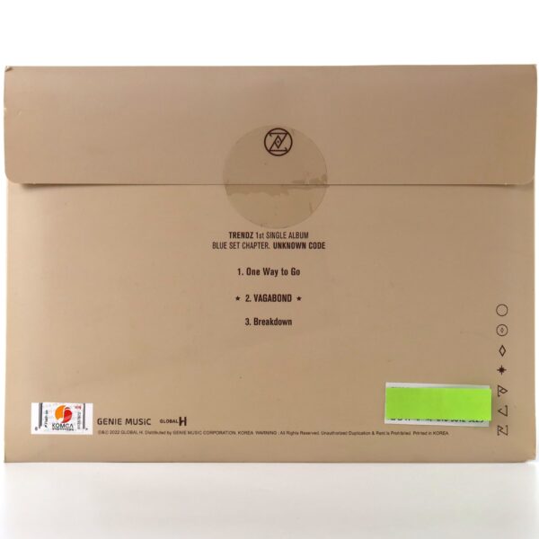 Trendz - Blue Set Chapter Unknown Code Signed Single Album CD Promo K-pop 2022