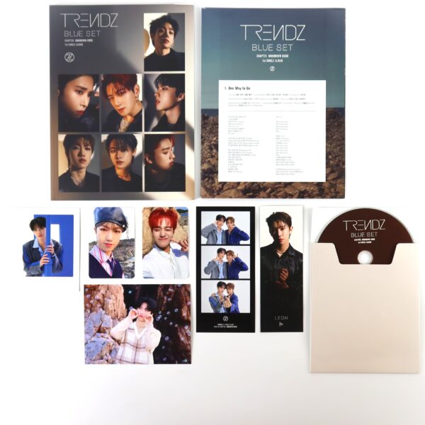 Trendz - Blue Set Chapter Unknown Code Signed Single Album CD Promo K-pop 2022