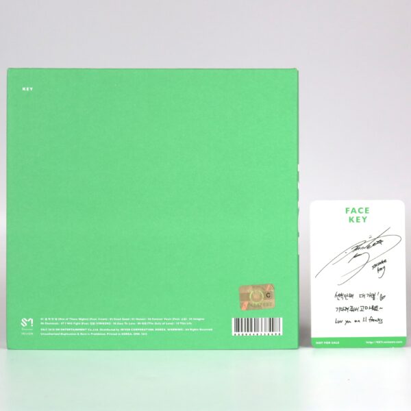 Key - Face [Green Ver.] The First Album CD + Photocard K-Pop 2018 Shinee 2