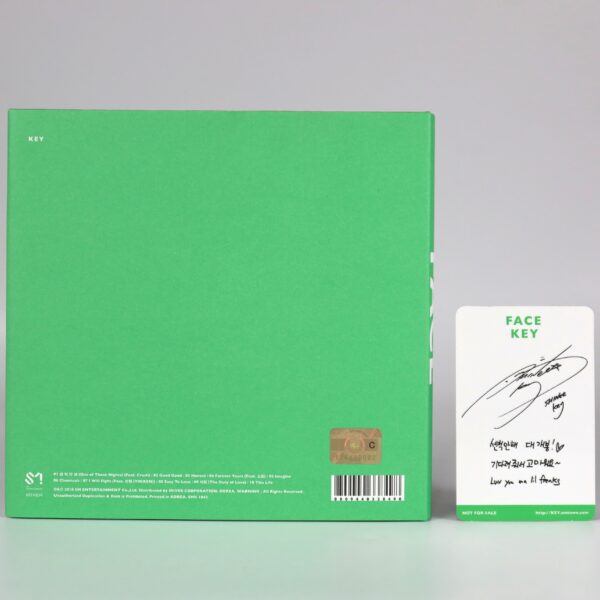 Key - Face [Green Ver.] The First Album CD + Photocard K-Pop 2018 Shinee 3