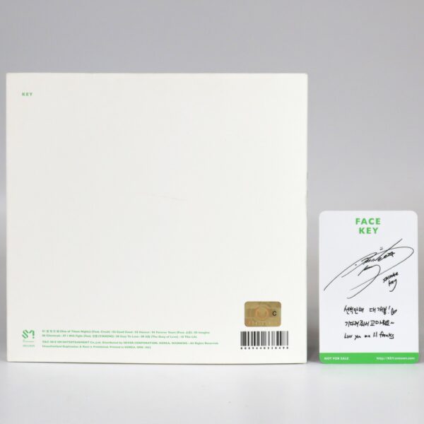 Key - Face [White Ver.] The First Album CD + Photocard K-Pop 2018 Shinee 2