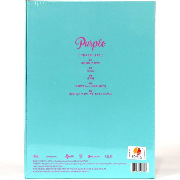 Mamamoo - Purple [B. Ver] Mini Album CD Sealed K-Pop 2017