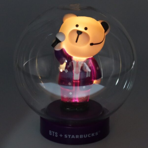 BTS + Starbucks Bearista Figure Lamp [Bomb Ver.] Mood Light Official Goods