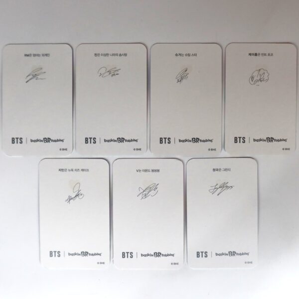 BTS x Baskin Robbins Photocard Set Complete