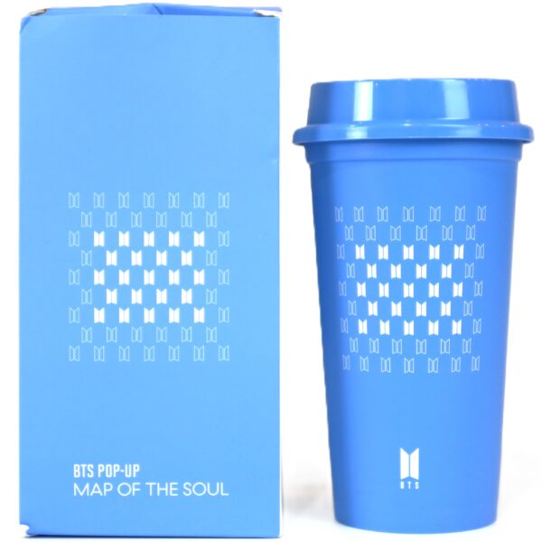 IMG_1814 BTS Map Of The Soul Pop-Up Reusable Tumbler 530 ml Blue