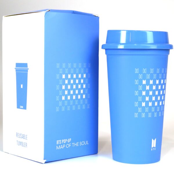 IMG_1816 BTS Map Of The Soul Pop-Up Reusable Tumbler 530 ml Blue