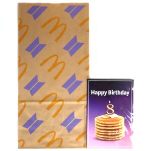 McDonalds The BTS Meal Bag #8 Large & Happy Birthday Card Set
