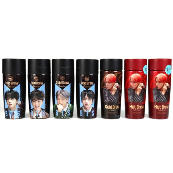 BTS x HY Coffee Lot of 7 Assorted Empty Bottles