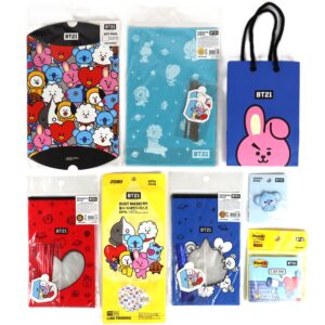 BTS BT21 Line Friends Lot Of Various Goods Packaging Bags Post-It