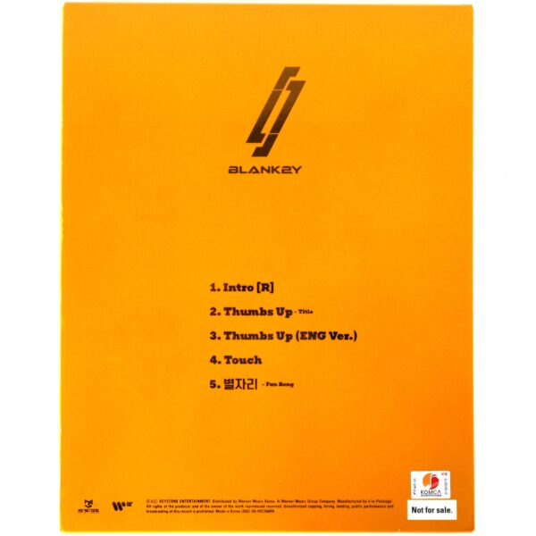 BLANK2Y - K2Y I : Confidence [Thumbs Up] Signed Album CD Promo 2022 Blankey
