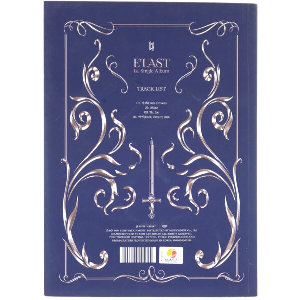 E'Last - Dark Dream 1st Single Album Signed + Message CD K-Pop 2021