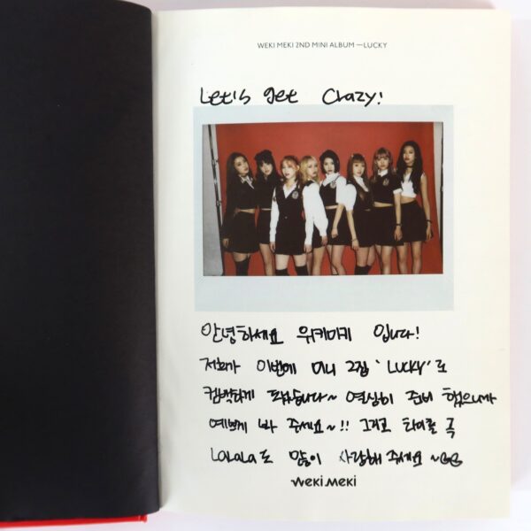 Weki Meki - Lucky 2nd Mini Album Signed + Message CD Promo K-Pop 2018