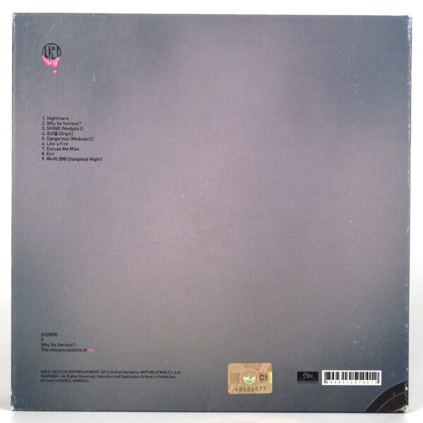 Shinee - Why So Serious? - The Misconceptions of Me Album CD No PC 2013