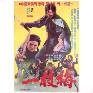 Righteous Fighter, Il Ji Mae (1976) Vintage Korean Movie Poster Korea 쾌걸 일지매