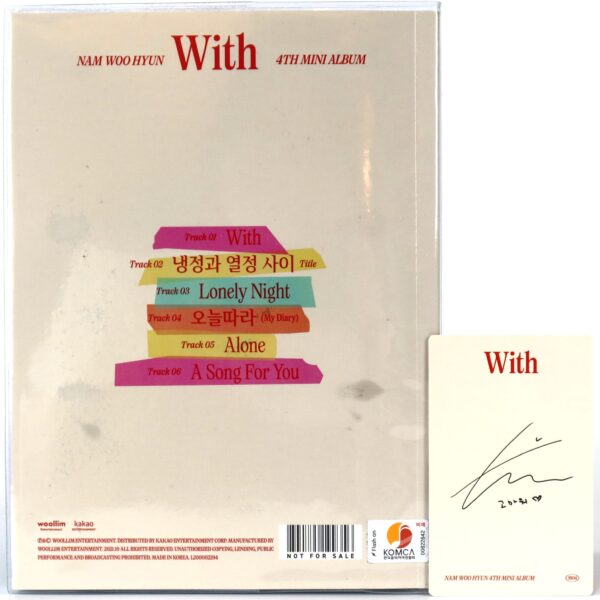 Nam Woo Hyun - With Signed Autographed CD Mini Album Promo K-Pop 2021 Infinite
