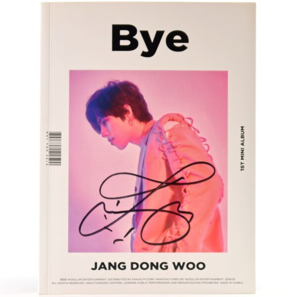 Jang Dong Woo - Bye Signed Autographed CD Album Promo K-Pop 2019
