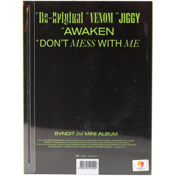 Bvndit - Re-Original Signed CD 3rd Mini Album Promo K-Pop 2022 Bandit