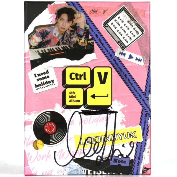 Lee Jin Hyuk - CTRL-V [Note Ver.] Signed CD Mini Album Promo Up10tion K-Pop