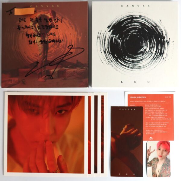 Leo - Canvas Signed Autographed CD Album Promo K-pop 2014 Vixx 2