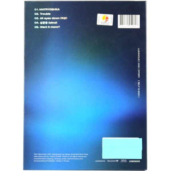 Luminous - Between Light And Darkness Signed Promo Album Self N Ego CD K-Pop