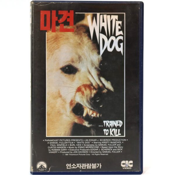 White Dog (1982) Korean VHS Rental [NTSC] Korea Horror Trained To Kill [read]