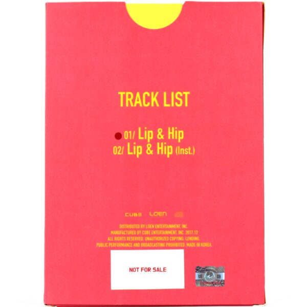 IMG_4062 Hyuna - Lip & Hip Thanx Single Album CD Promo 2017 4Minute