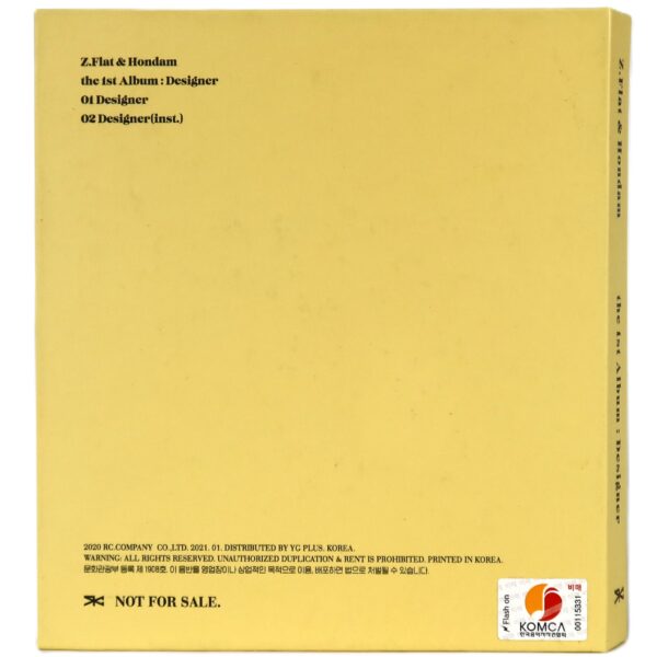 IMG_4329 Z.Flat & Hondam - Designer Signed Autographed Promo CD Album K-Pop 2020