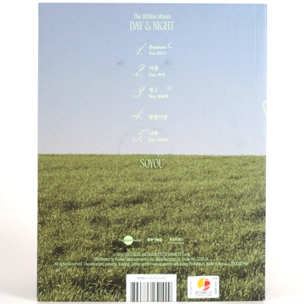 Soyou - Day & Night 1st Mini Album Signed Autographed CD Promo 2022 Sistar
