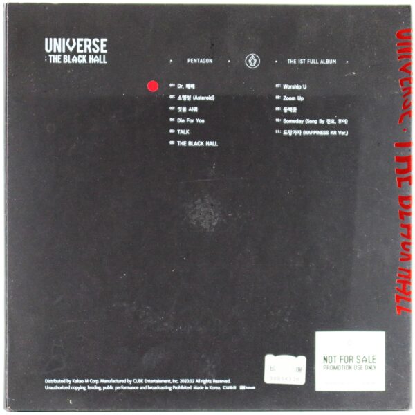 Pentagon - Universe: The Black Hall 1st Album Signed Autographed Promo CD [read]