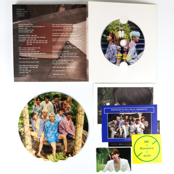 IMG_4407 Pentagon - Sum(me:r) 9th Mini Album Signed Autographed Promo CD 2019 Summer