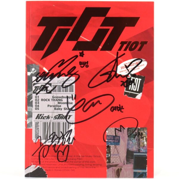 Tiot - Kick-Start [Kick Ver.] Signed Autographed Album CD Promo 2024 K-Pop