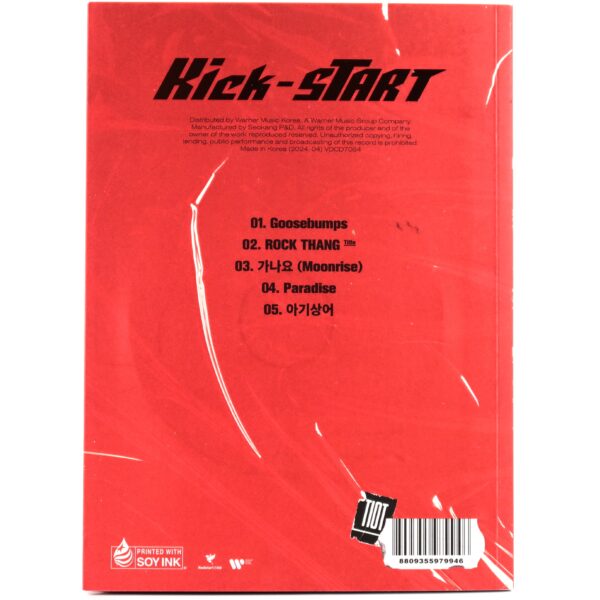 Tiot - Kick-Start [Kick Ver.] Signed Autographed Album CD Promo 2024 K-Pop