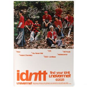 idntt - unevermet [We Ver.] 1st Mini Album Signed CD Promo 2025