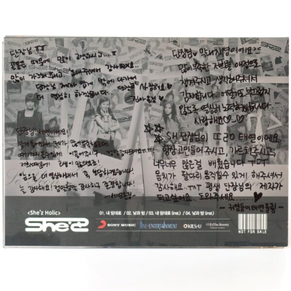 IMG_4946 She'z - She'z Holic 1st Mini Album Signed + Messages CD Promo K-Pop 2012 Shez
