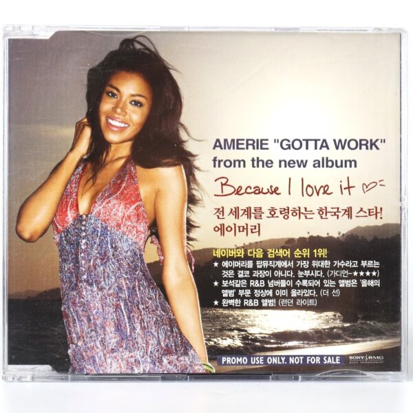 Amerie - Gotta Work Korean Single Album Promo CD Korea