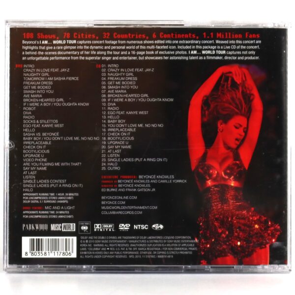 Beyonce ‎ - I Am... World Tour Korean CD Album Korea