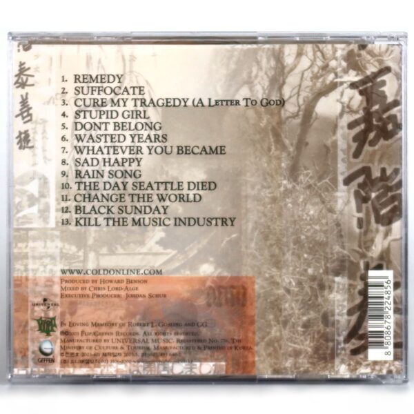 Cold - Year Of The Spider Korean CD Album Korea