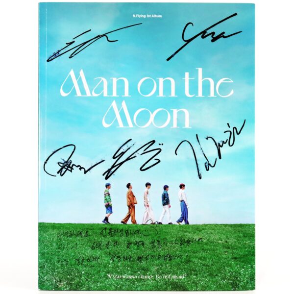 N.Flying - Man on the Moon Signed + Message CD Album Promo K-Pop 2021 [read]