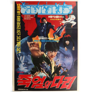 IMG_6157 (2) Kicks of Death (1974) Vintage Original Korean Movie Poster Korea 죽엄의 다리