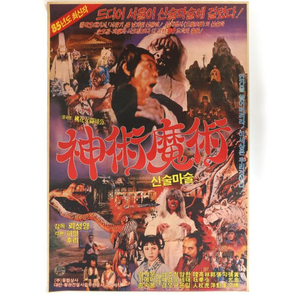 Divine Power and Magic Martial Arts (1985) Korean Movie Poster Korea 신술마술
