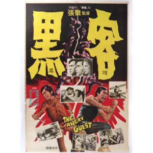 The Angry Guest (1972) Vintage Korean Movie Poster Korea Hong Kong 흑객