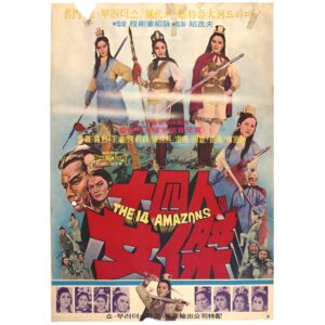 IMG_6622 The 14 Amazons (1973) Vintage Korean Movie Poster Hong Kong 十四女英豪