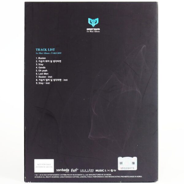 IMG_6794 Great Guys - Take Off Signed Autographed CD Mini Album Promo K-Pop 2018