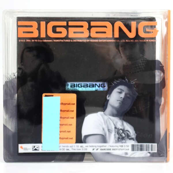 Bigbang - First Single Album CD + G-Dragon Photo 2006 [Yedang Promo Pressing]