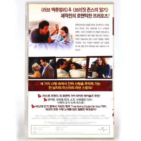 Definitely, Maybe (2008) Korean Late VHS Rental [NTSC] Korea Ryan Reynolds