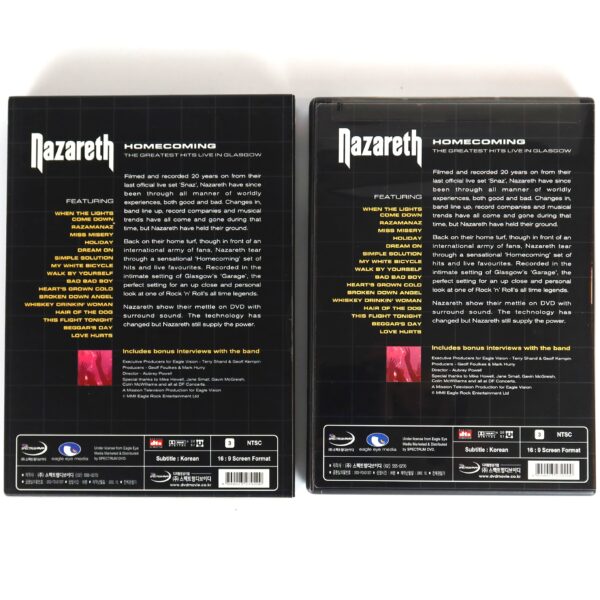 Nazareth - Homecoming Live In Glasgow Korean DVD [NTSC] Korea Slipcase
