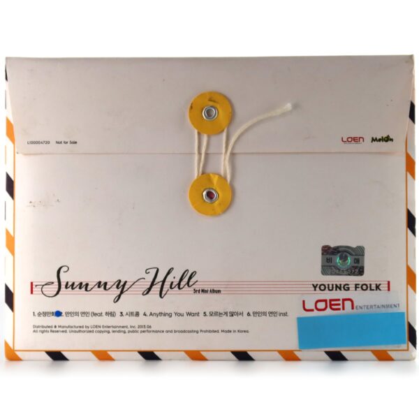 IMG_8549 Sunny Hill - Young Folk 3rd Mini Album CD Promo K-Pop 2013